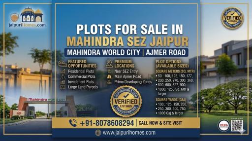 Plots for Sale in Mahindra SEZ Jaipur | Mahindra World City | Ajmer Road